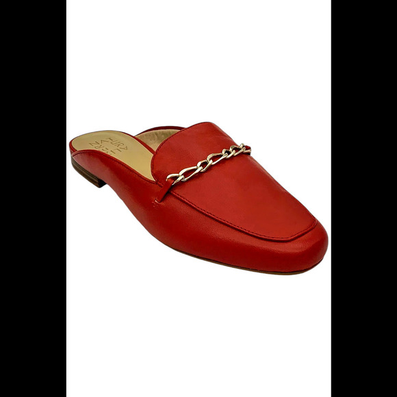 Naturalizer Shoes - Naturalizer Slip-On Leather Mules Emiline Crimson - Medium